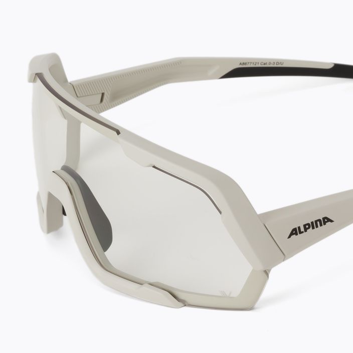 Ochelari de protecție pentru bicicletă Alpina Rocket V cool grey matt/clear 5