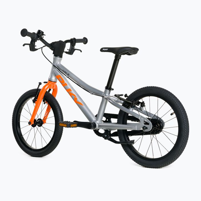 Bicicletă PUKY LS Pro 16 argintiu-portocalie 4420 3