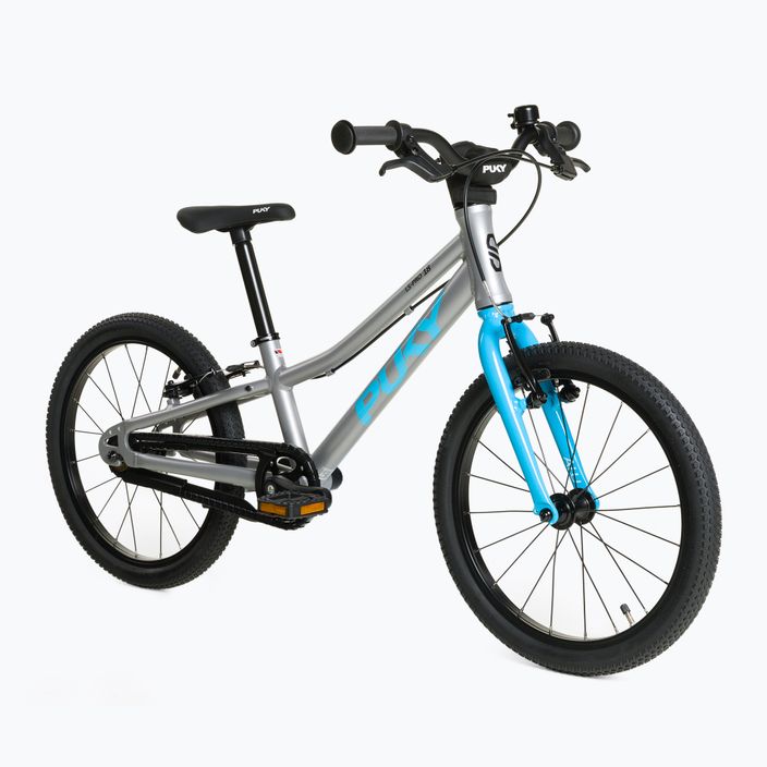 Bicicletă pentru copii PUKY LS Pro 18 argintie-albastră 2