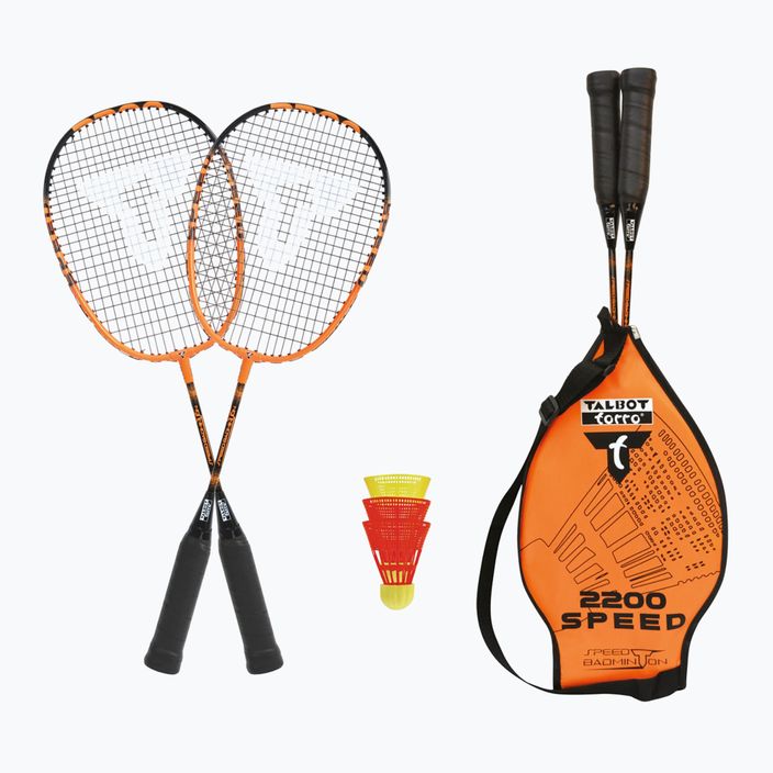 Set rachetă de badminton Talbot Torro SpeedBadminton Speed 2200, portocaliu, 490112 2