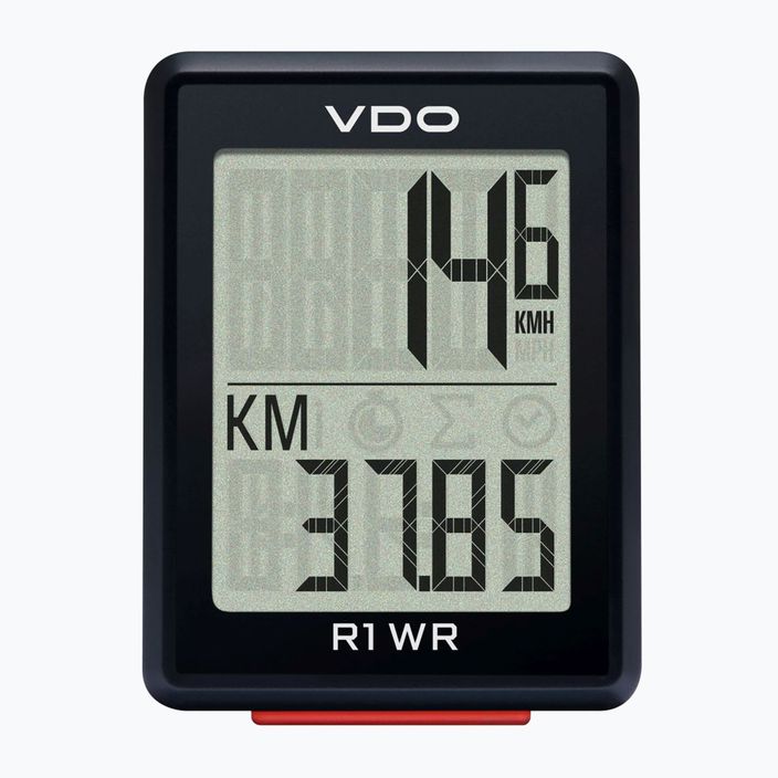 Contor de biciclete VDO R1 WR negru 64010