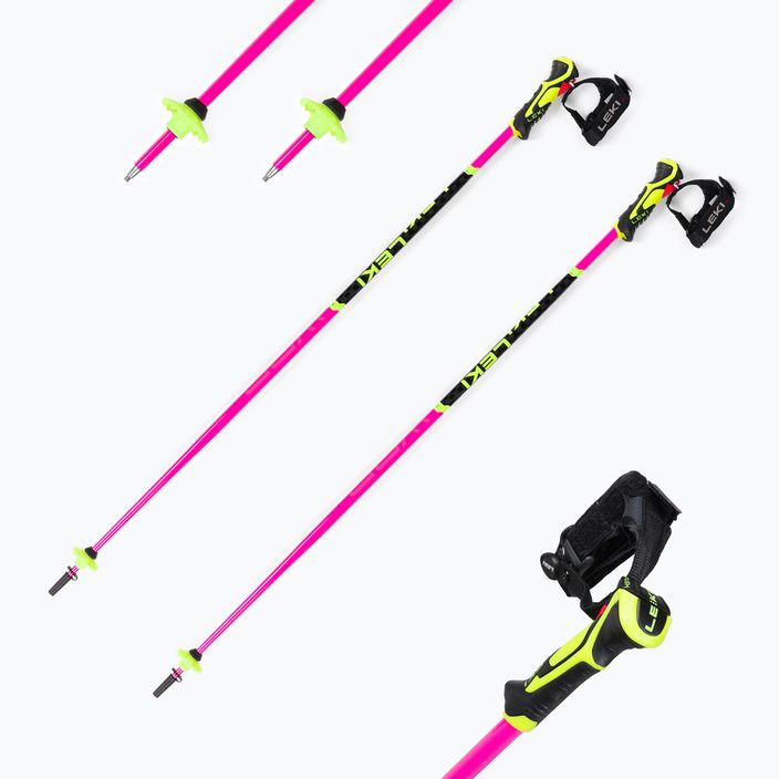 LEKI WCR Lite SL 3D bețe de schi pentru copii roz 65265852100 7