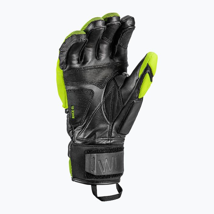 Mănuși de schi pentru bărbați LEKI WCR Venom SL 3D negru gheață/limon 6