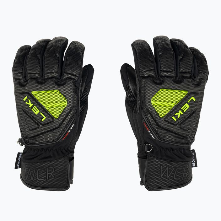 Mănuși de schi pentru bărbați LEKI WCR C-Tech 3D negru gheață/limon 3