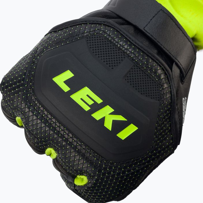 Mănușă de schi pentru bărbați LEKI Worldcup Race Flex S Speed System negru-verde 649802301080 4