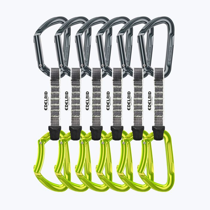 Set de bucle de cățărare EDELRID Pure 6 szt. 10 cm slate/oasis