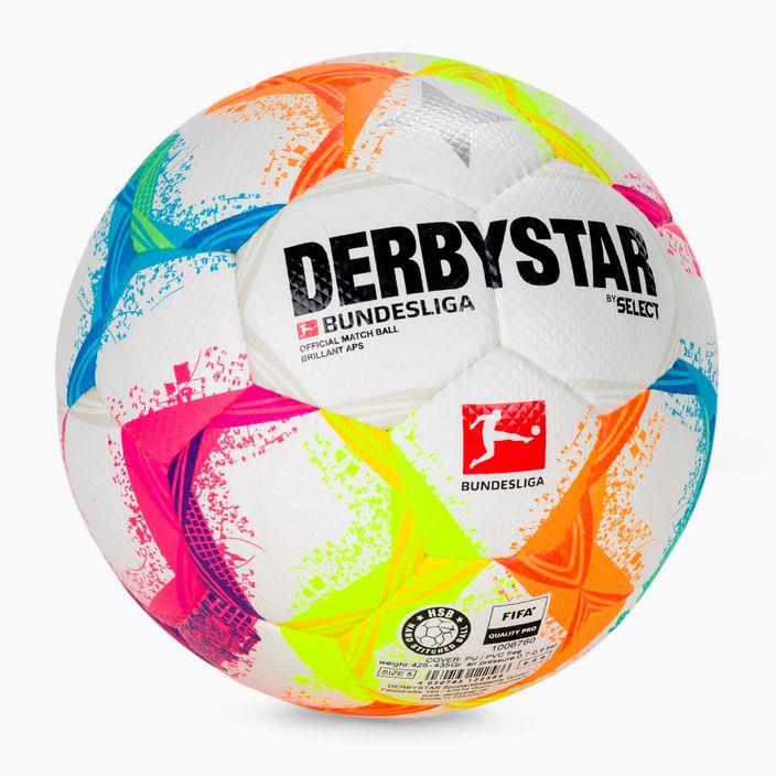 Derbystar Bundesliga Bundesliga Brillant APS v22 fotbal alb-colorat DE22586 2