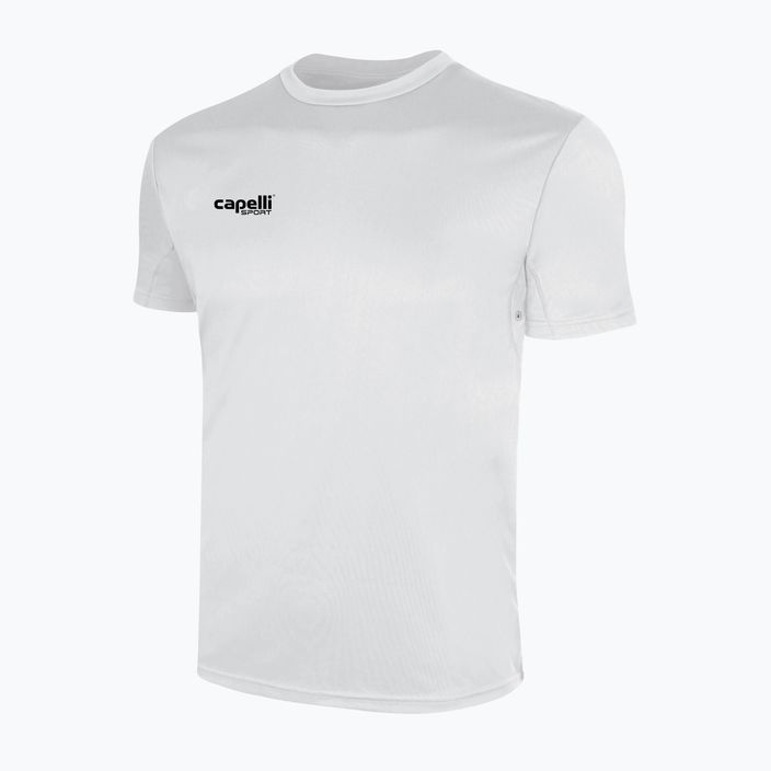 Tricou de fotbal pentru bărbați Capelli Basics I Adult de antrenament alb