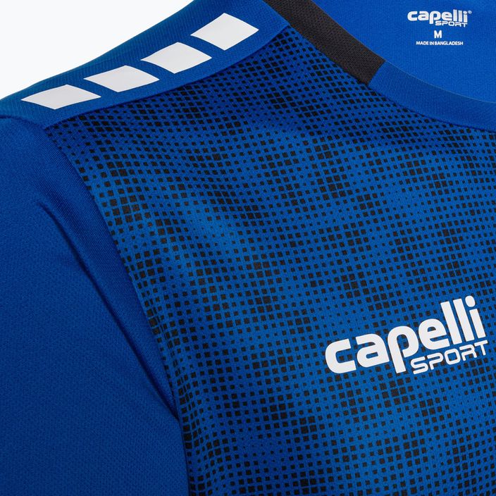 Tricou de fotbal Capelli Cs III Block pentru bărbați, albastru regal/negru 3