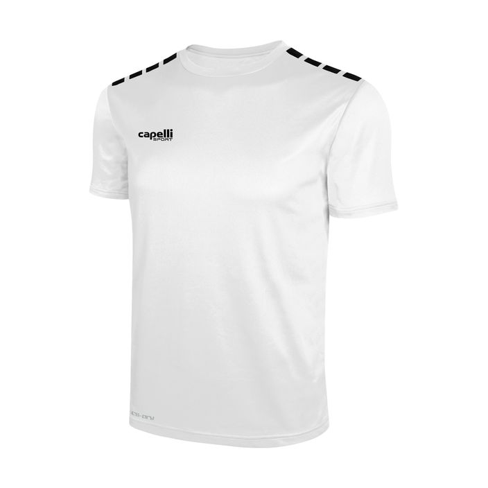 Tricou de fotbal pentru bărbați Cappelli Cs One Adult Jersey SS alb/negru 2