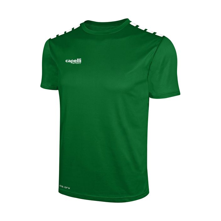 Tricou de fotbal pentru bărbați Cappelli Cs One Adult Jersey SS verde/alb 2