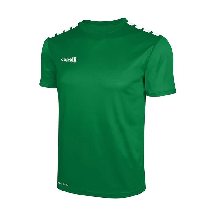 Tricou de fotbal pentru copii Cappelli Cs One Youth Jersey Ss verde/alb pentru copii 2