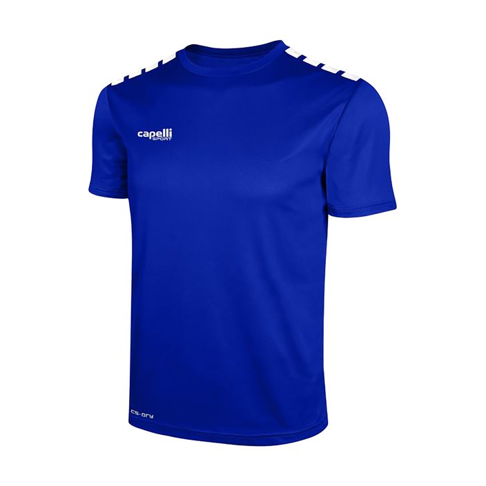Tricou de fotbal pentru copii Cappelli Cs One Youth Jersey Ss albastru regal/alb 2