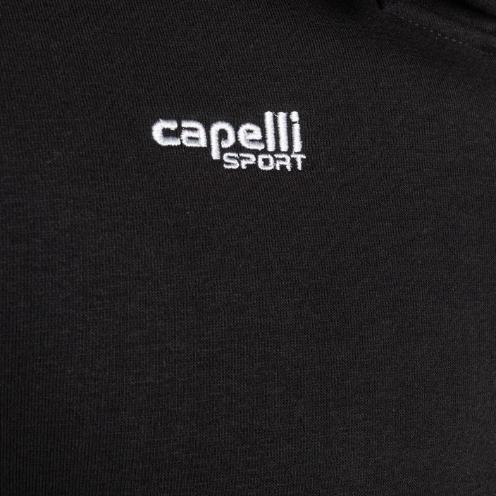 Capelli Basics pentru bărbați Capelli Basics Adult Zip Hoodie fotbal hanorac negru 3