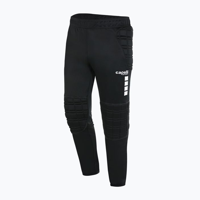 Pantaloni de portar pentru bărbați Capelli Basics I Adult Goalkeeper negru/alb pentru bărbați 4