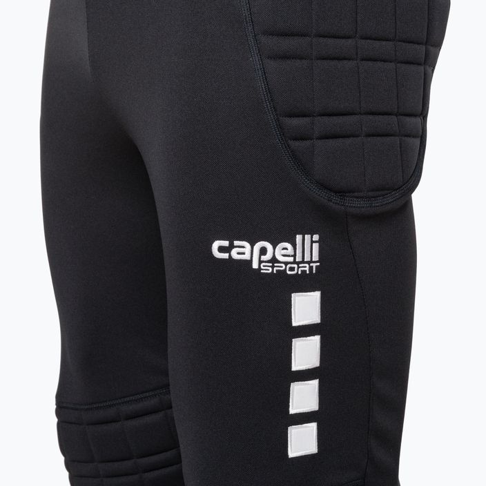 Pantaloni de portar pentru bărbați Capelli Basics I Adult Goalkeeper negru/alb pentru bărbați 2