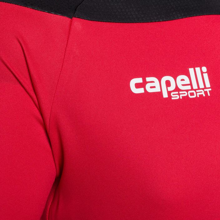 Tricou de fotbal pentru bărbați Capelli Tribeca Adult Training roșu/negru pentru bărbați 3