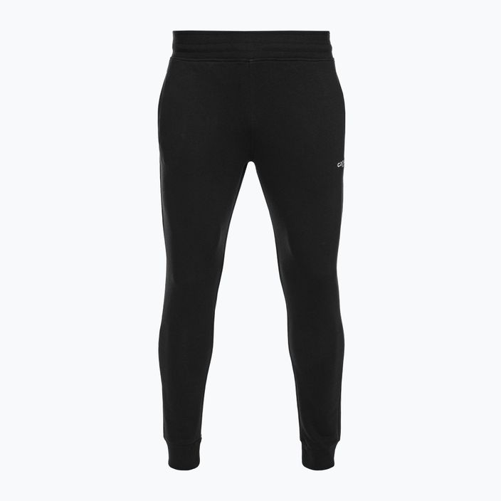 Pantaloni de fotbal Capelli Basics Adult pentru bărbați Capelli Basics Adult Tapered French Terry negru/alb