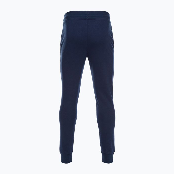 Pantaloni de fotbal pentru bărbați Capelli Basics Adult Tapered French Terry pentru bărbați, bleumarin/alb 2