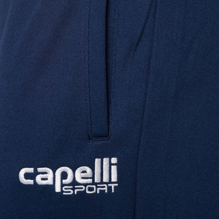 Pantaloni de fotbal pentru bărbați Capelli Basic I Adult Training pentru bărbați, bleumarin/alb 3