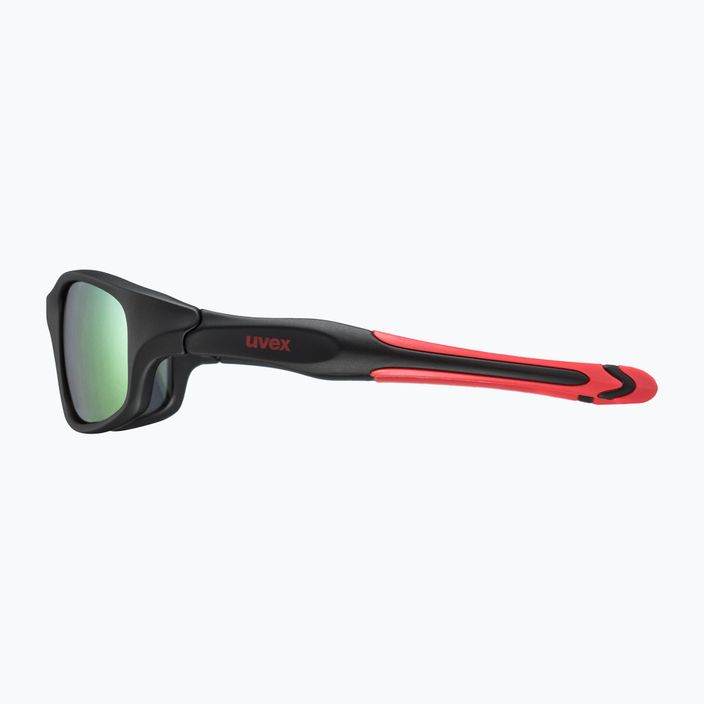 Ochelari de soare pentru copii UVEX Sportstyle negru roșu mat/roșu oglindă 507 53/3/866/2316 7