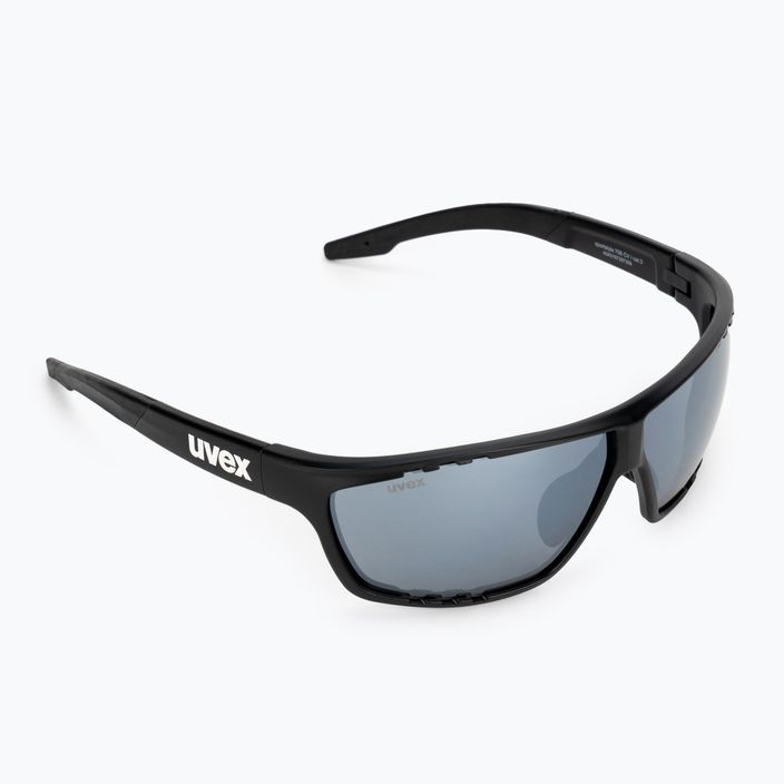 Ochelari de soare UVEX Sportstyle 706 CV negru mat/lipsa de soare argintie 53/2/018/2290