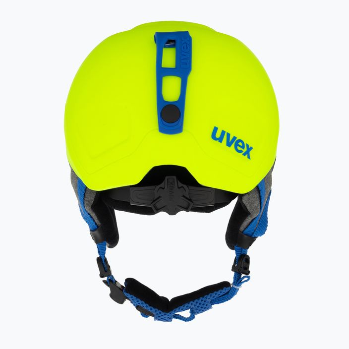 Cască de schi pentru copii UVEX Manic Pro galben neon 3