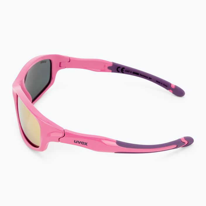 Ochelari de soare pentru copii UVEX Sportstyle 507 roz purpuriu/roz oglindă 53/3/866/6616 4