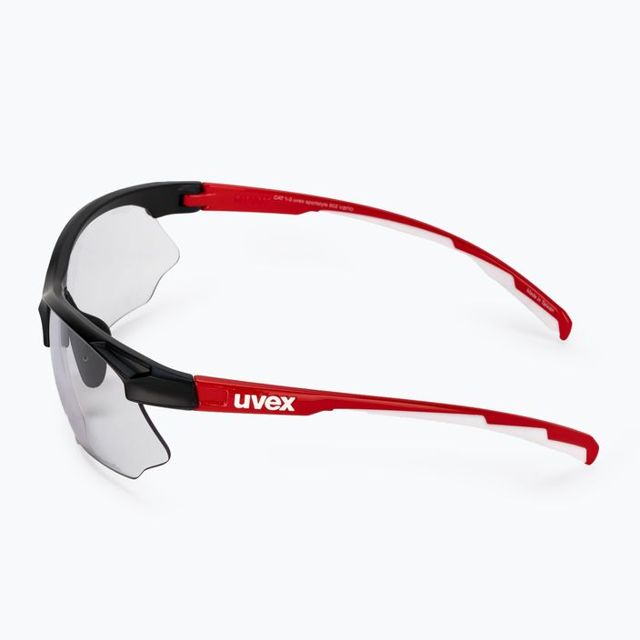 Ochelari de ciclism UVEX Sportstyle 802 V negru, roșu, alb, negru, roșu, alb/variomatic, fum 53/0/872/2301 4