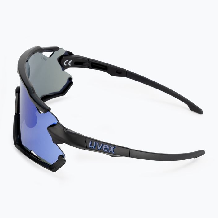UVEX Sportstyle 228 ochelari de ciclism negru mat/albastru oglindă 53/2/067/2206 4