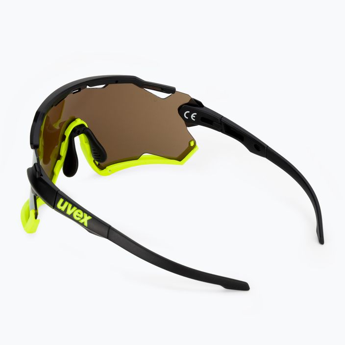 UVEX Sportstyle 228 ochelari de protecție pentru ciclism negru galben mat/maroniu oglindă galben 53/2/067/2616 2