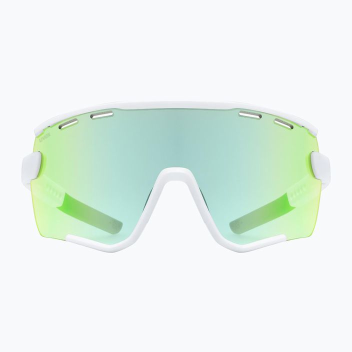 Ochelari de soare UVEX Sportstyle 236 Set white matt/mirror green/clear 2