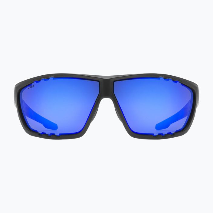 Ochelari de soare UVEX Sportstyle 706 black matt/mirror blue 2