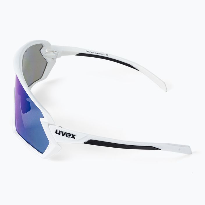 UVEX Sportstyle 231 2.0 ochelari de ciclism alb mat/albastru oglindă 53/3/026/8806 4