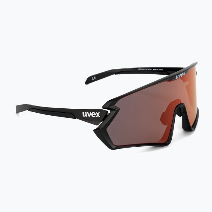 UVEX Sportstyle 231 2.0 P negru mat/roșu oglindă ochelari de ciclism 53/3/029/2230