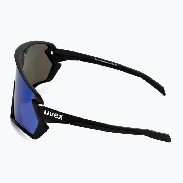 UVEX Sportstyle 231 2.0 P ochelari de ciclism negru mat/albastru oglindă 53/3/029/2240 4