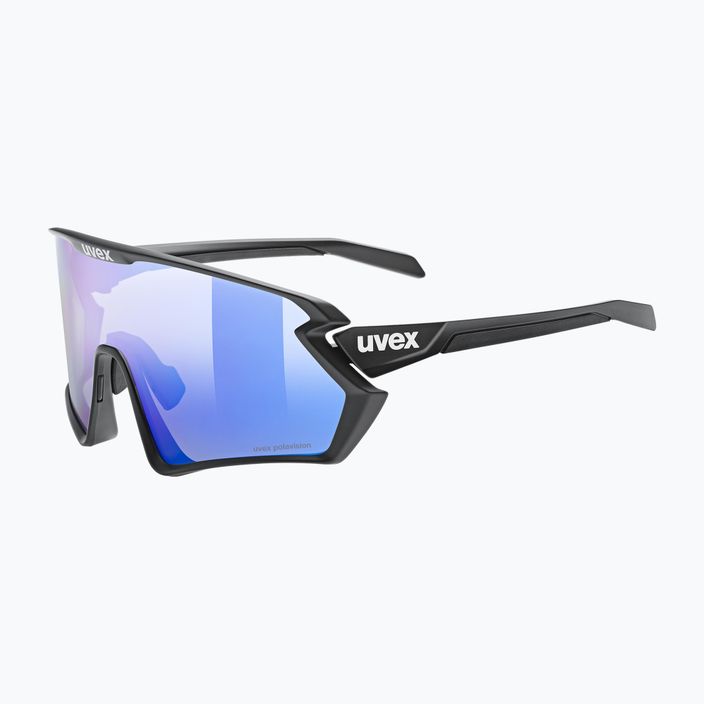 UVEX Sportstyle 231 2.0 P ochelari de ciclism negru mat/albastru oglindă 53/3/029/2240 5