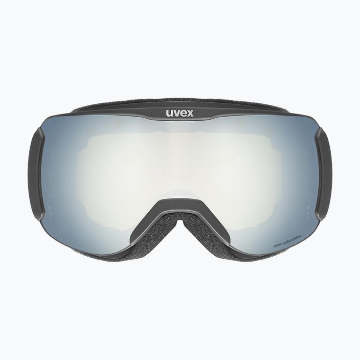 UVEX Downhill 2100 CV ochelari de schi negru mat/alb cu oglindă/verde colorvision 2