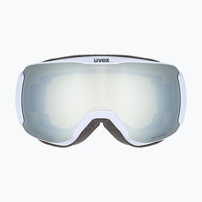 Ochelari de schi pentru femei UVEX Downhill 2100 CV WE S2 albastru arctic mat/albastru mat/alb cu oglindă/verde colorvision 2