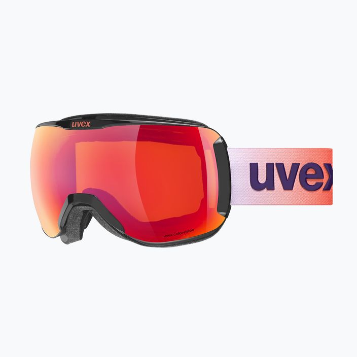 UVEX Downhill 2100 CV S2 ochelari de schi negru lucios/oglindă stacojie/colorvision portocaliu 5