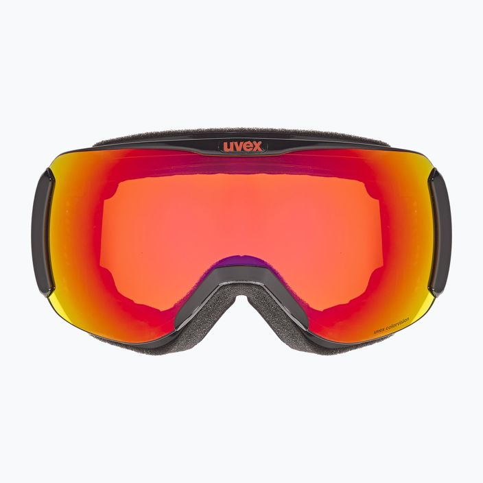 UVEX Downhill 2100 CV S2 ochelari de schi negru lucios/oglindă stacojie/colorvision portocaliu 6