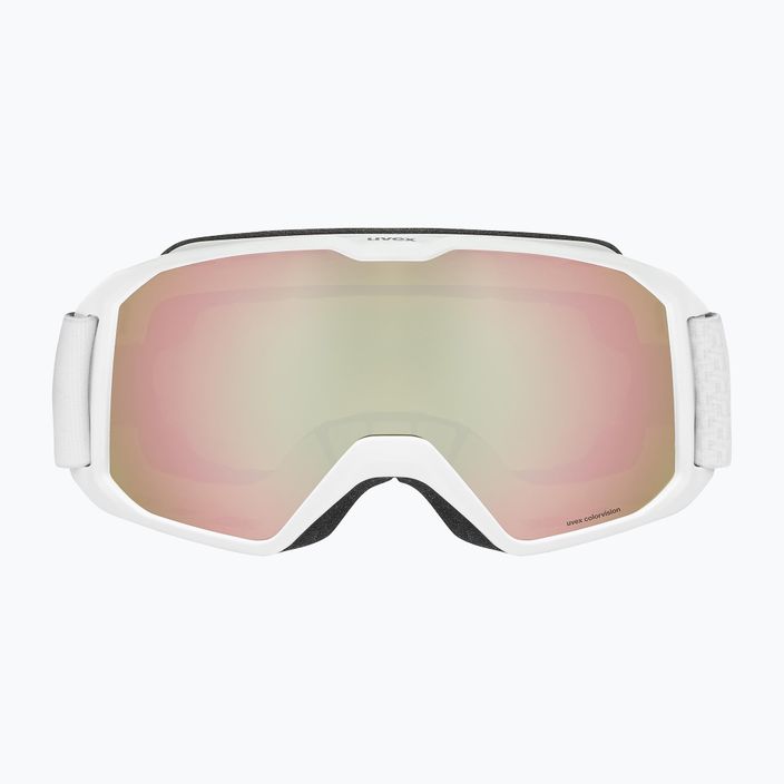 UVEX Xcitd CV S2 ochelari de schi alb mat/roz de groază/colorvision verde 2