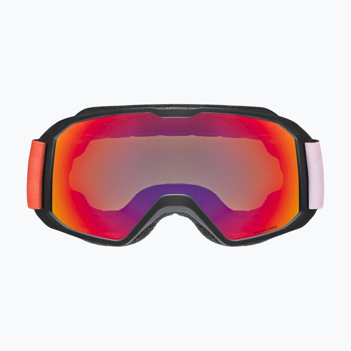 UVEX Xcitd CV S2 ochelari de schi negru mat/oglindă stacojie/colorvision verde 2