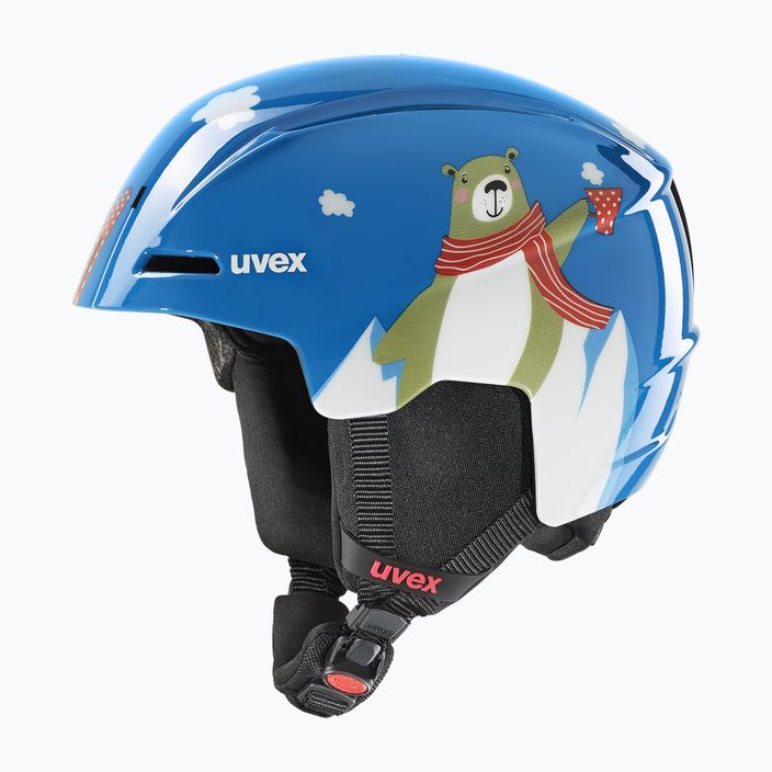 Cască de schi pentru copii UVEX Viti urs albastru 6