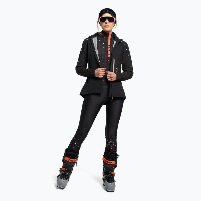 Bluză de schi de fond pentru femei Maloja SycamoreM neagră 34109-1-0817 2