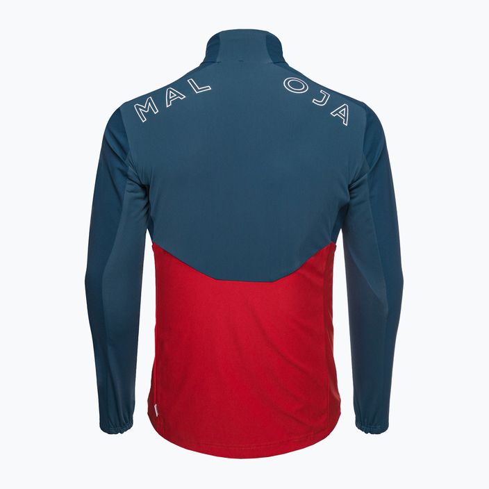 Maloja EuleM jachetă softshell pentru bărbați albastru marin și roșu 34230-1-8686 2