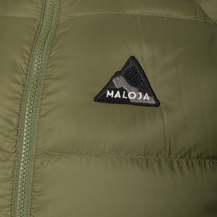 Maloja FuchsM jachetă bărbătească din puf de culoare gri-verde 34267 3