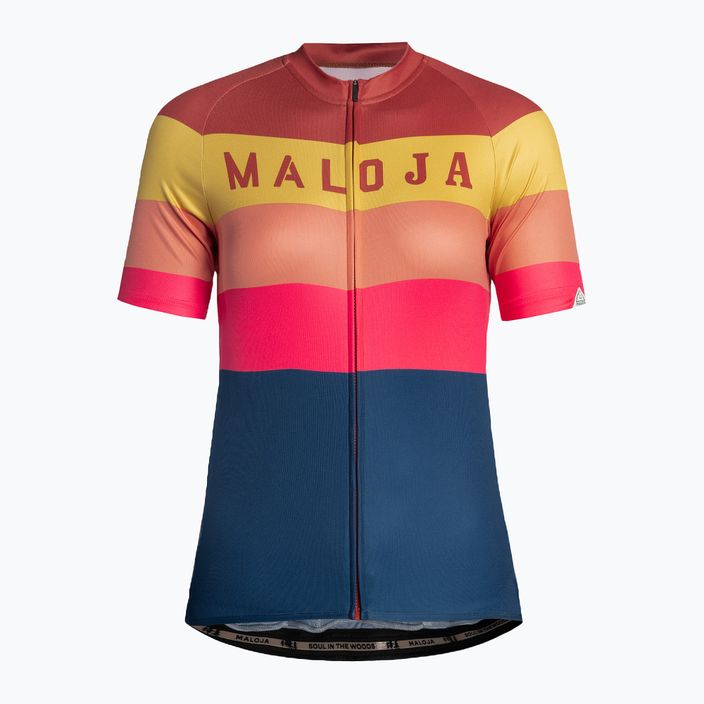 Tricou de ciclism pentru femei Maloja MadrisaM bleumarin-colorat 35167