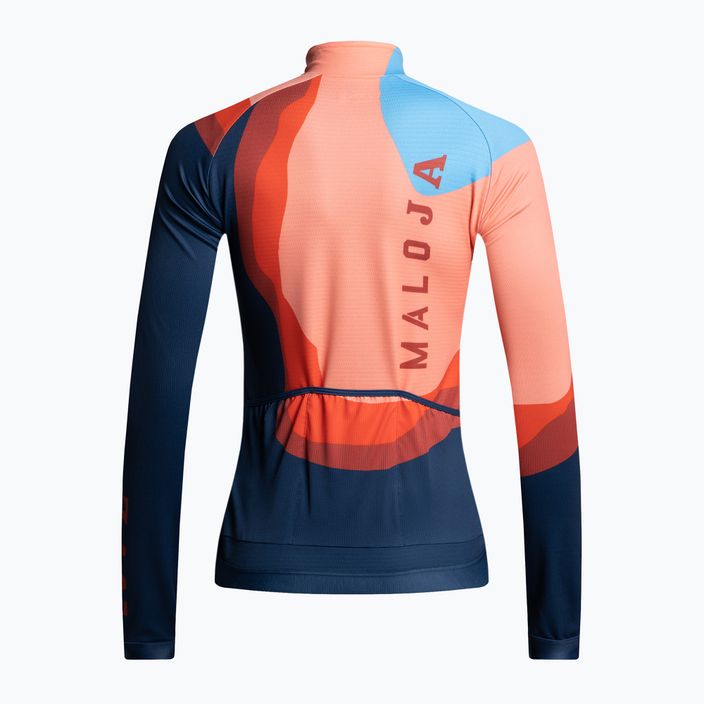 Bluză de ciclism pentru femei Maloja AmiataM 1/1 portocaliu-movă 35170 2