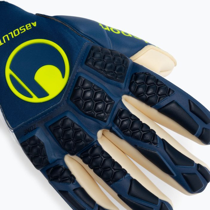 Uhlsport Hyperact Absolutgrip Finger Surround mănuși de portar albastru-alb 101123401 3
